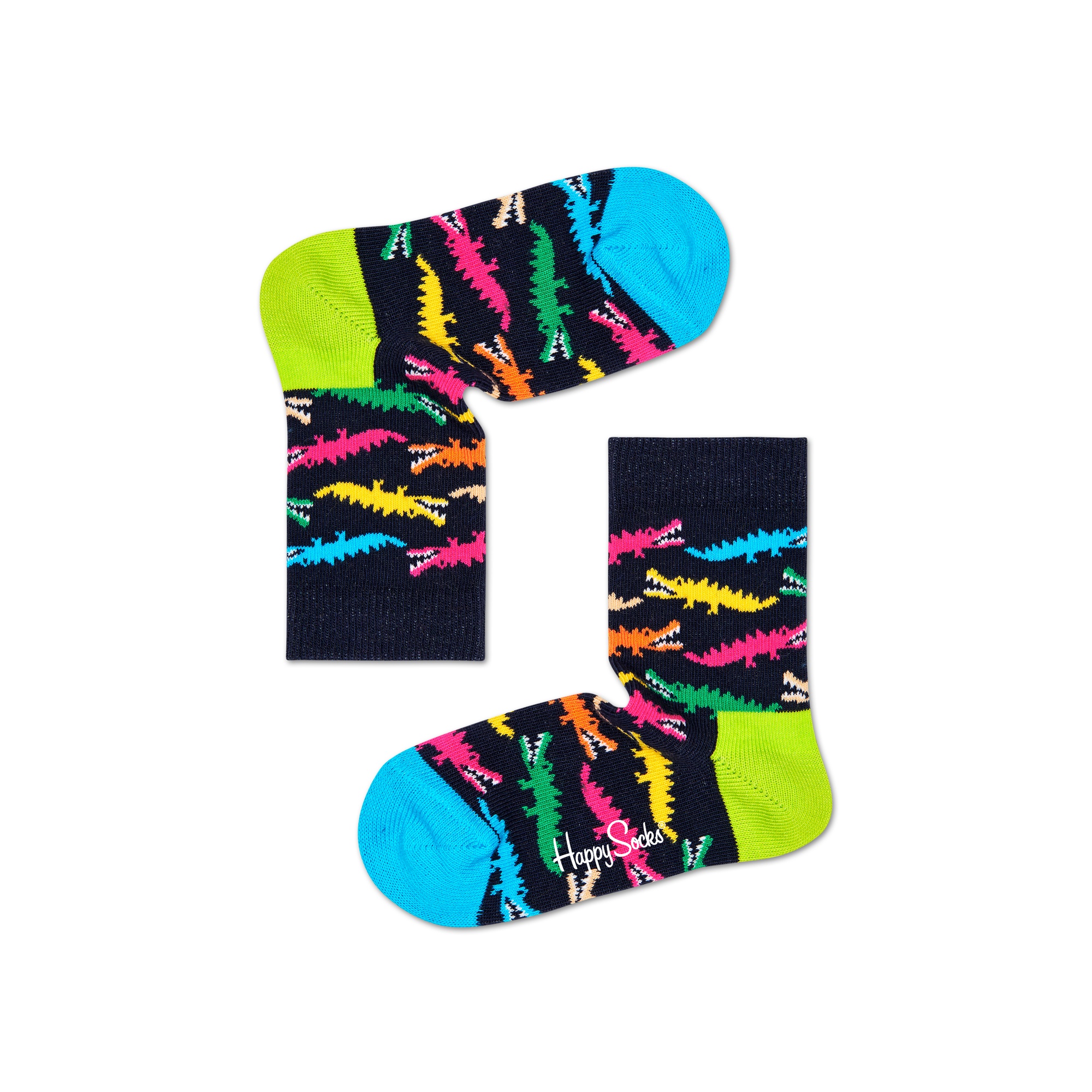  Par De Calcetines Kids Croco