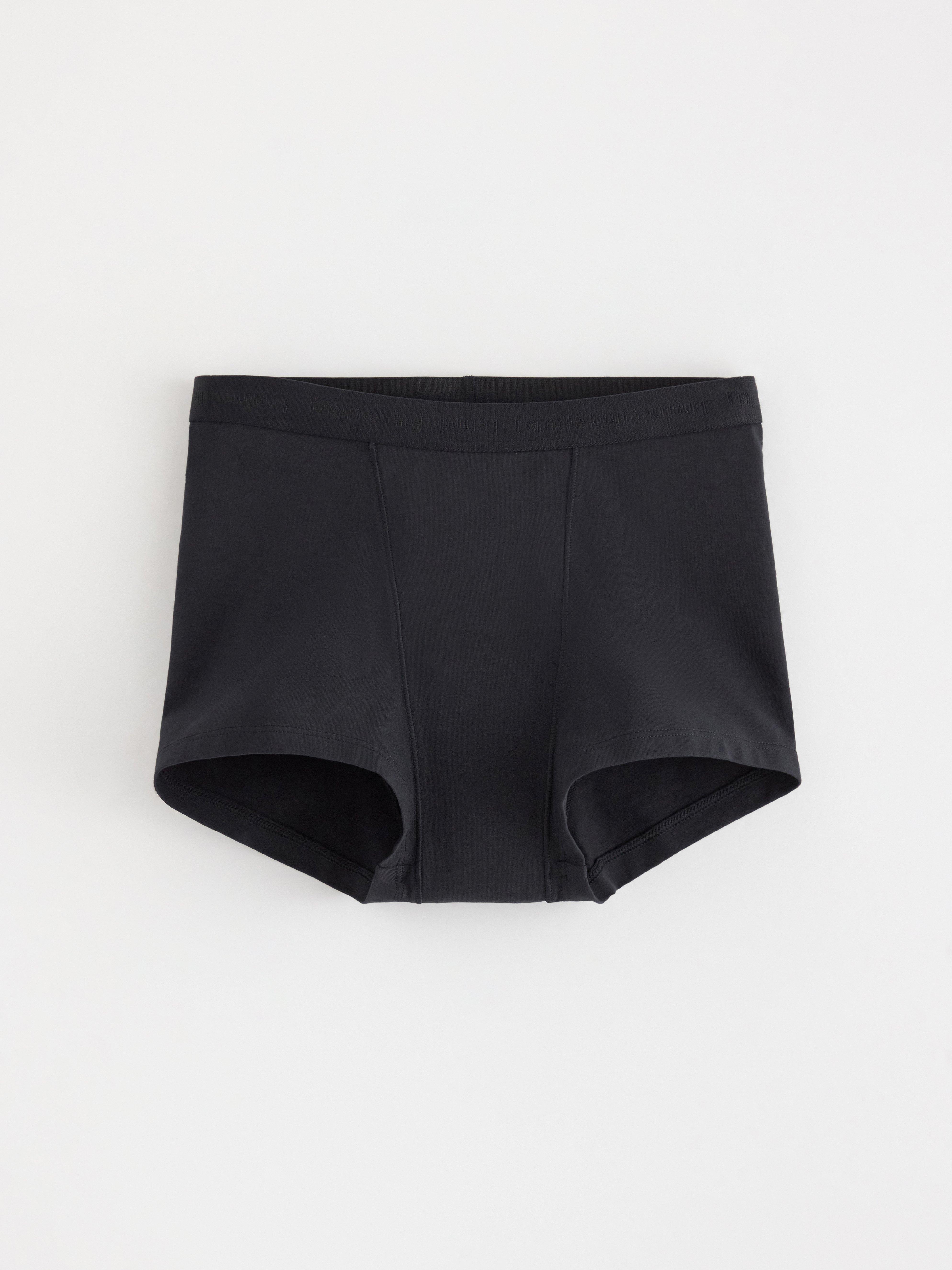 Menstrosa con súper absorción – boxer para adolescentes – Ingeniería femenina negra