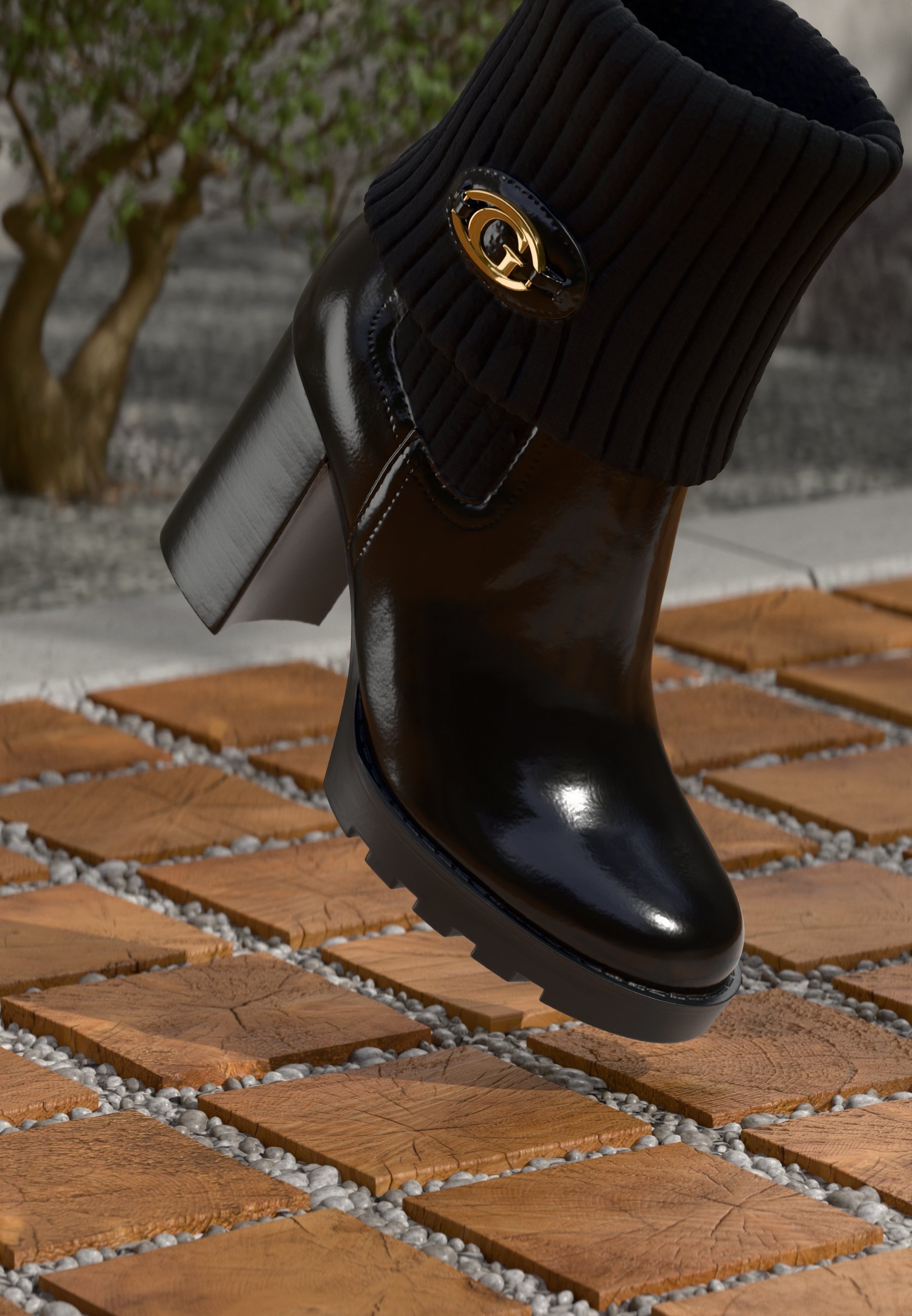 Guess NEASON - Bottines à plateforme - noires