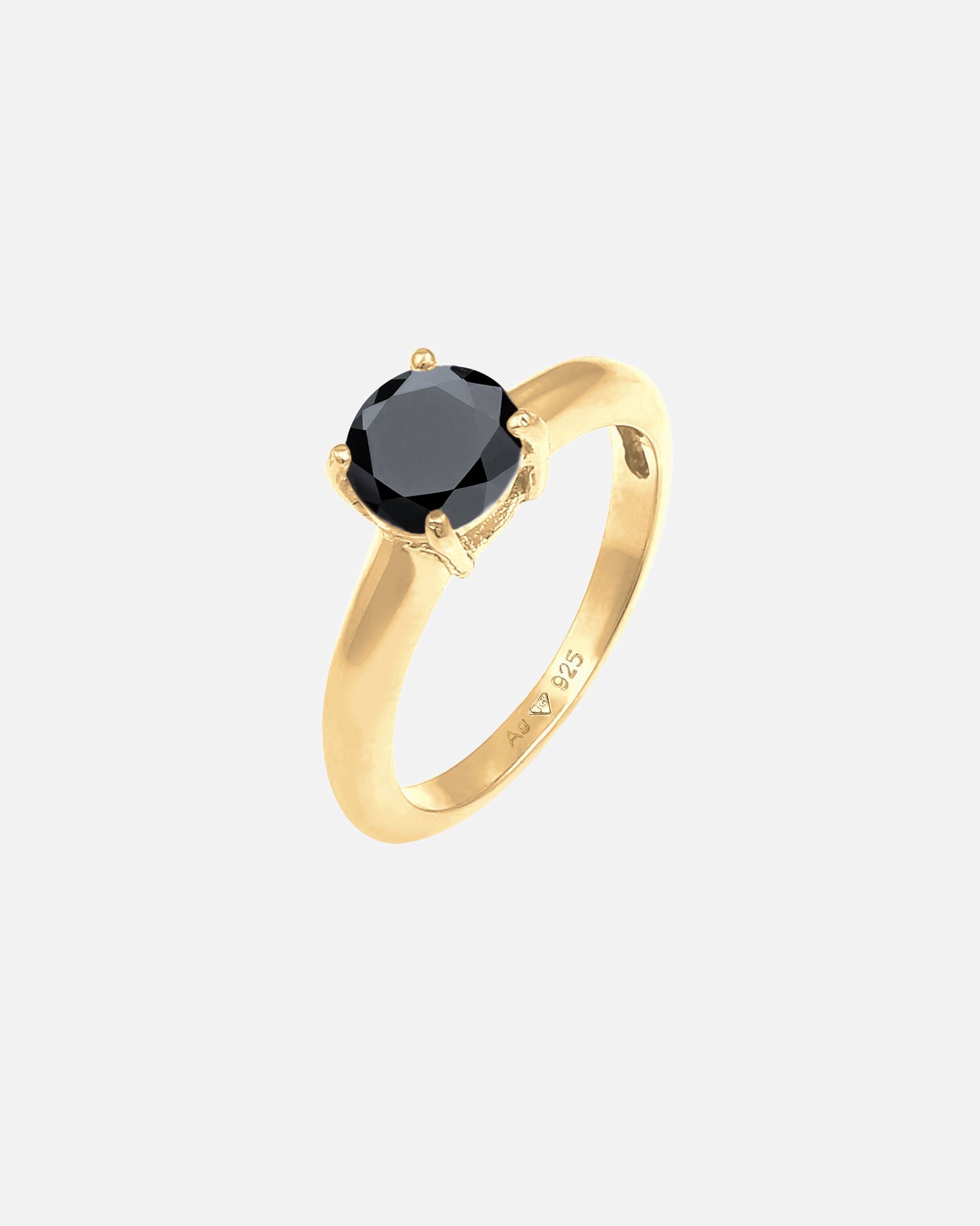 Elli Femmes Solitaire Classique avec cristal de zirconium en argent sterling 925