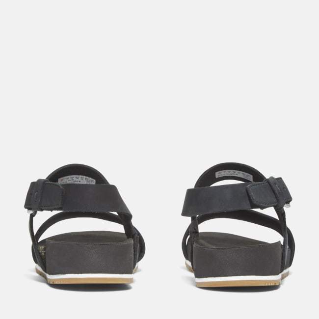 Sandalo a Doppia Fascia Malibu Waves da Donna in                colore nero