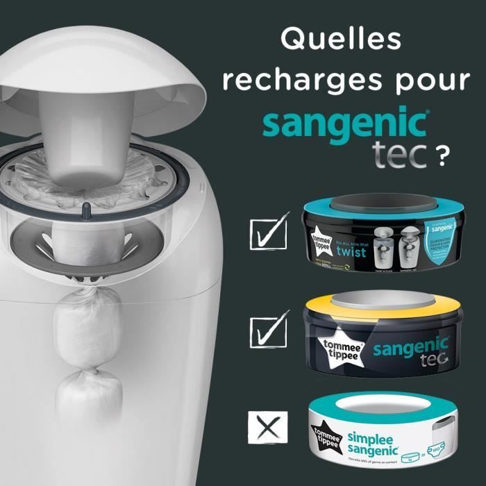 Tommee Tippee Refill Pads for Twist & Click and Sangenic TEC, Pack of 12