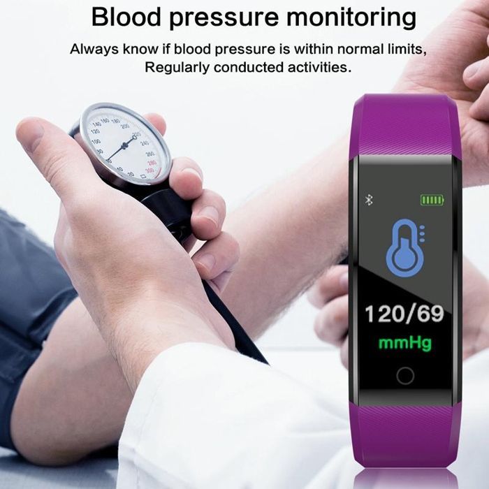 YONIS Fitness Tracker - Modello Sport - GPS - Impermeabile IP67 - Fitness Tracker