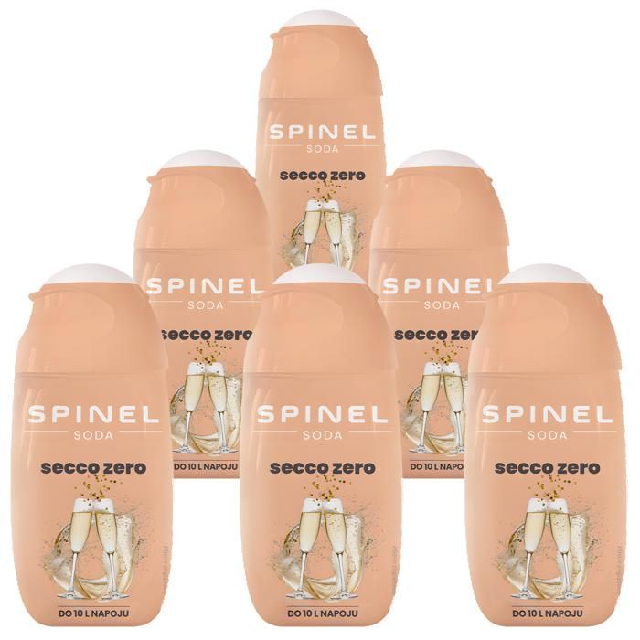 Xarope sem açúcar - Spinel - Soda Secco Zero 65ml x6 - sabor de vinho espumante sem álcool