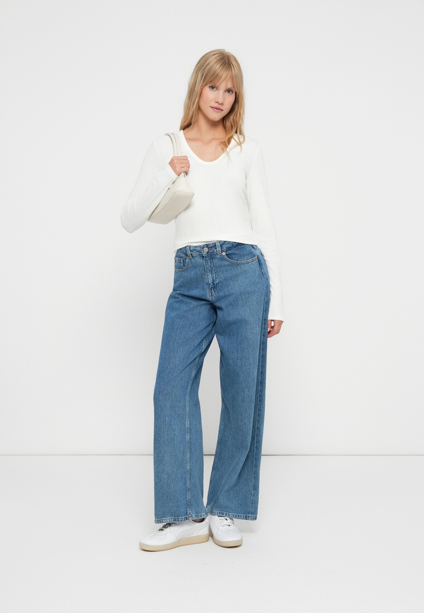GAP LUXE MOD - Top met lange mouwen - nieuw gebroken wit