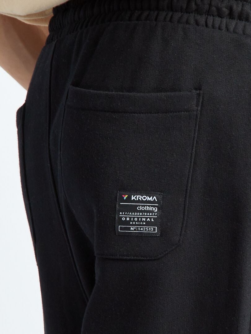 Pantalones deportivos tipo jogger - NEGRO