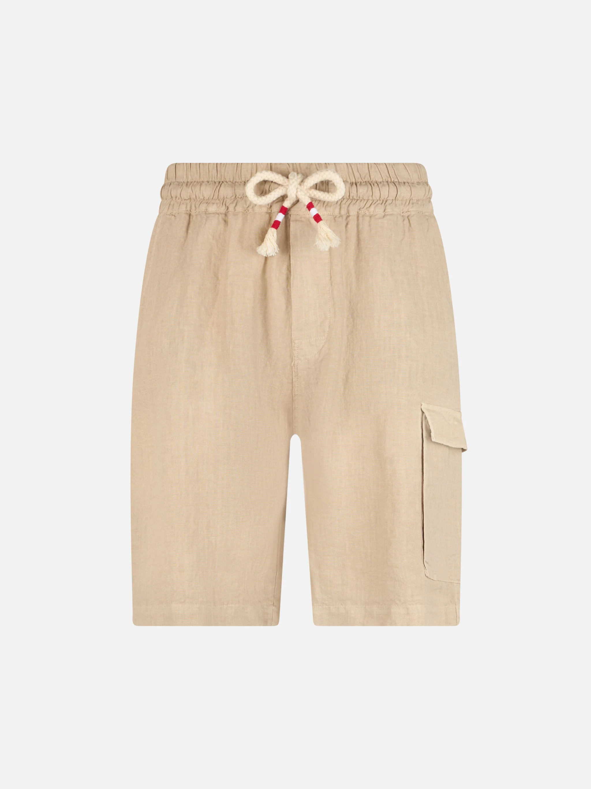 Marseille beige linnen Bermuda shorts voor heren