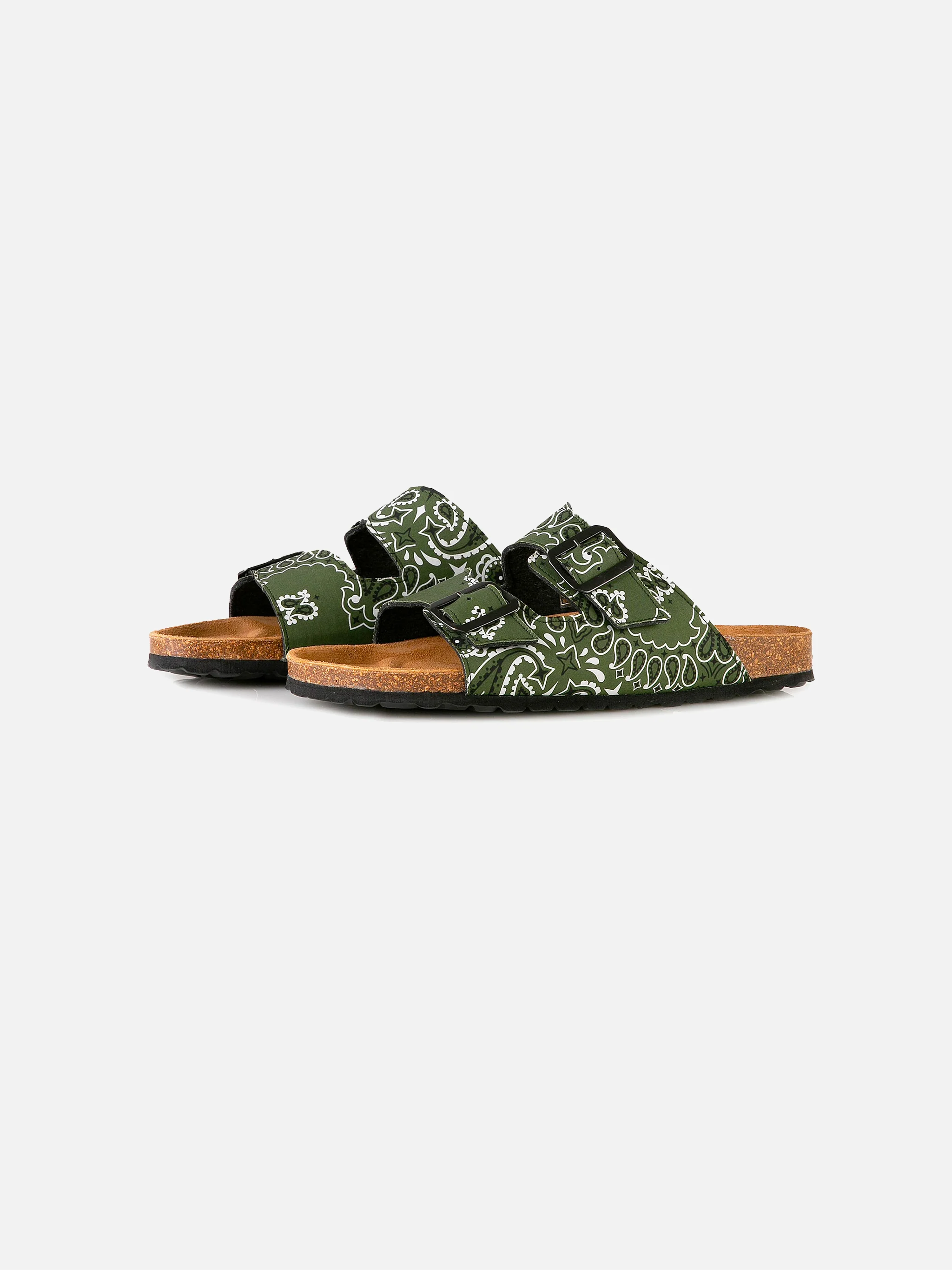 Sandalen voor heren met bandana-print