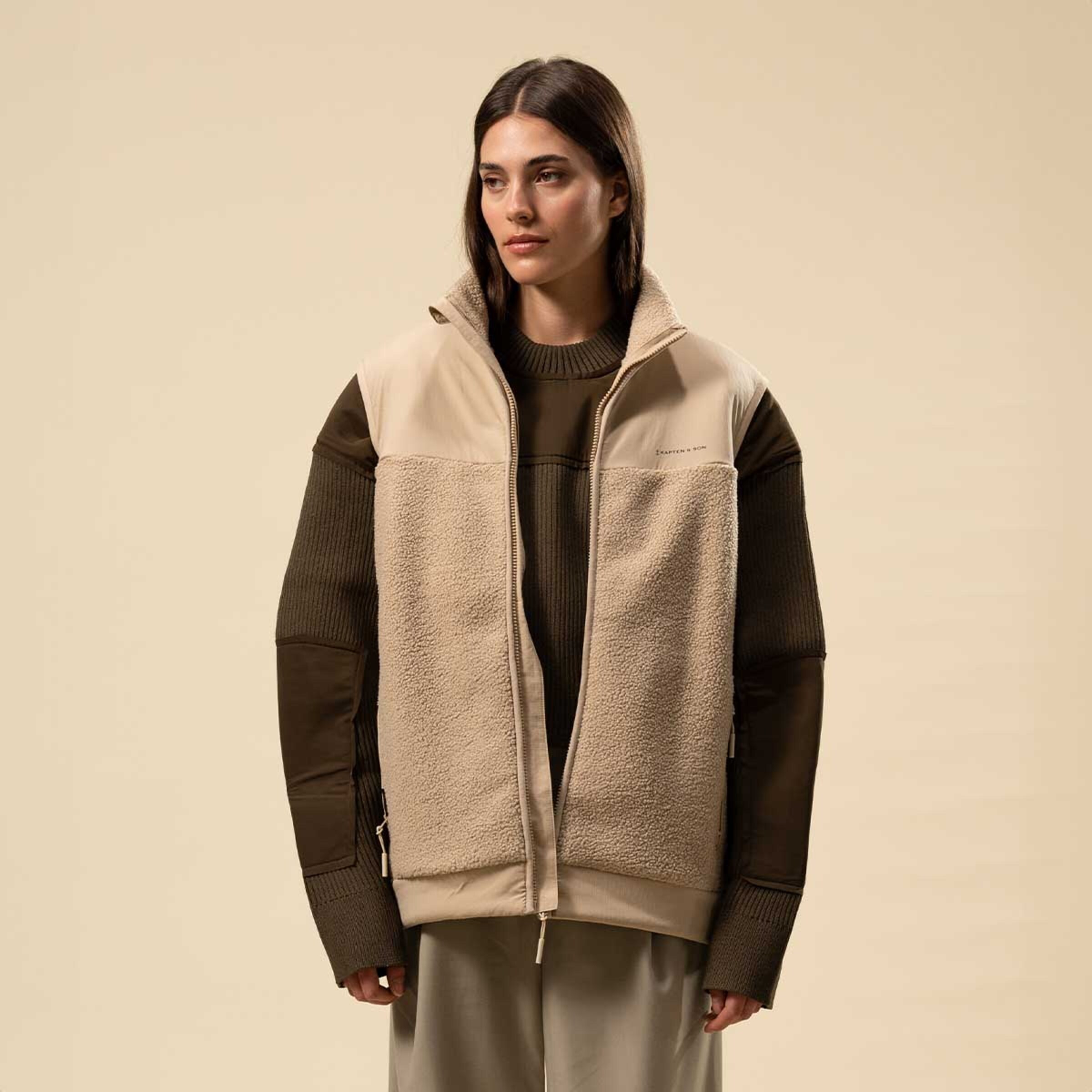 Gilet polaire quotidien couleur grès