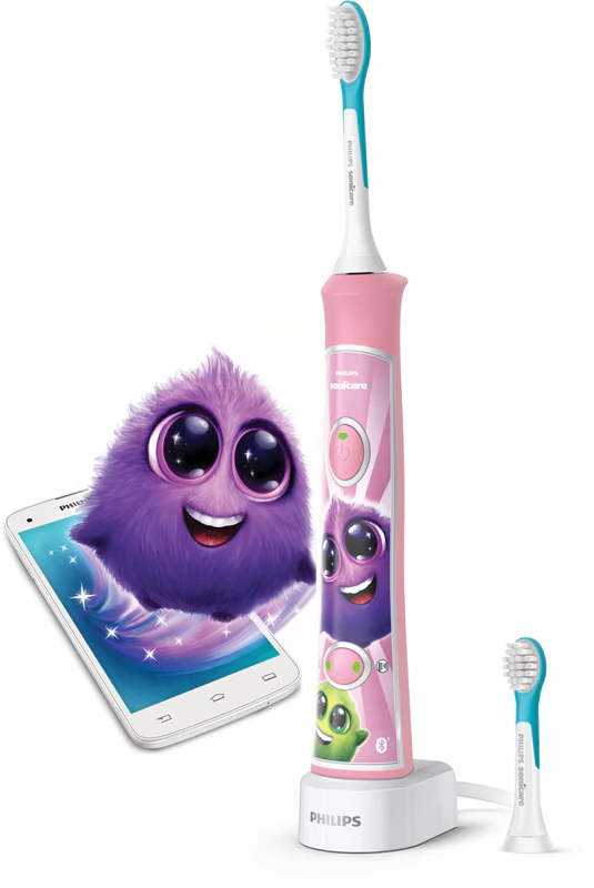 Philips Sonicare For Kids HX6352/42 Schallzahnbürste für Kinder mit Bluetooth-Verbindung