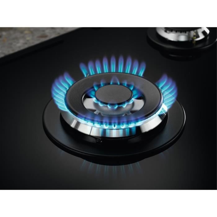 Gaskookplaat - ELECTROLUX - KGG75362K - 5 branders - 74 x 51 cm - Zwart