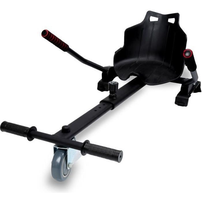 Universal Go-Kart Kit - Hoverboard - Black - Compatible with 6.5-10 inch wheels - Adjustable - 4 wheels