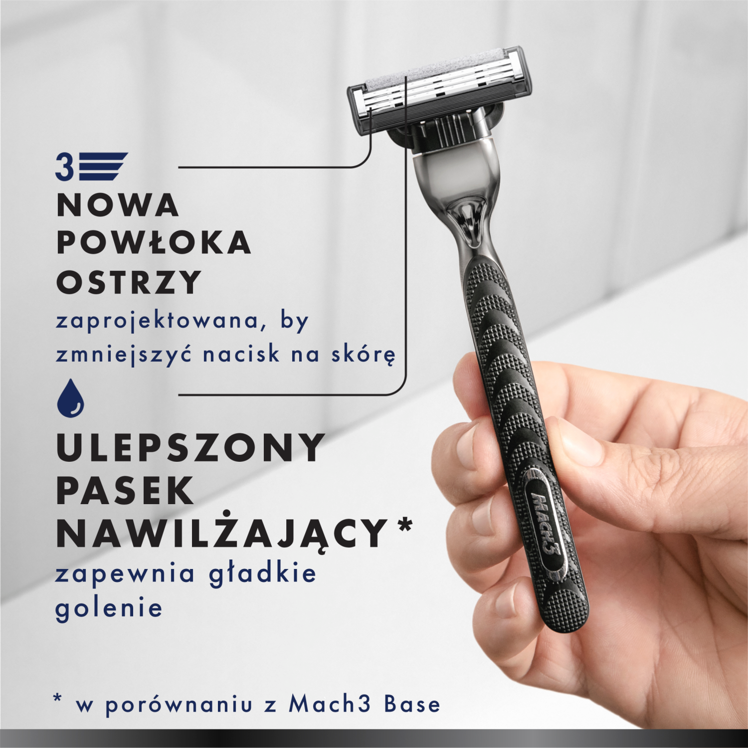 Gillette Mach 3 Carbone