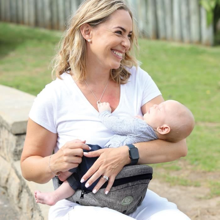 Canguru para Bebê - Assento de Quadril - DREAMBABY - Up & Go - Cinza