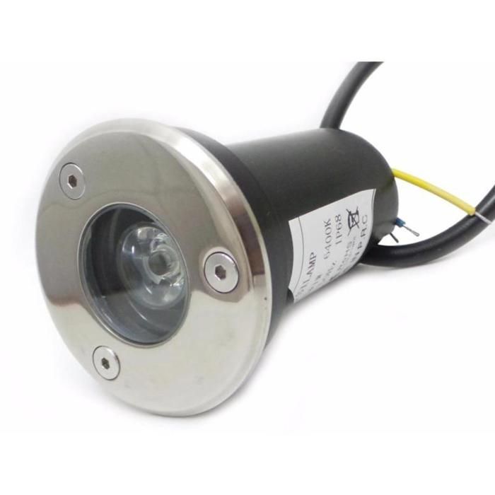 LED-Einbaustrahler für den Außenbereich, IP65, 220 V, 3 W, 45° Abstrahlwinkel, Kaltweiß (6000 K – 8000 K), SILAMP