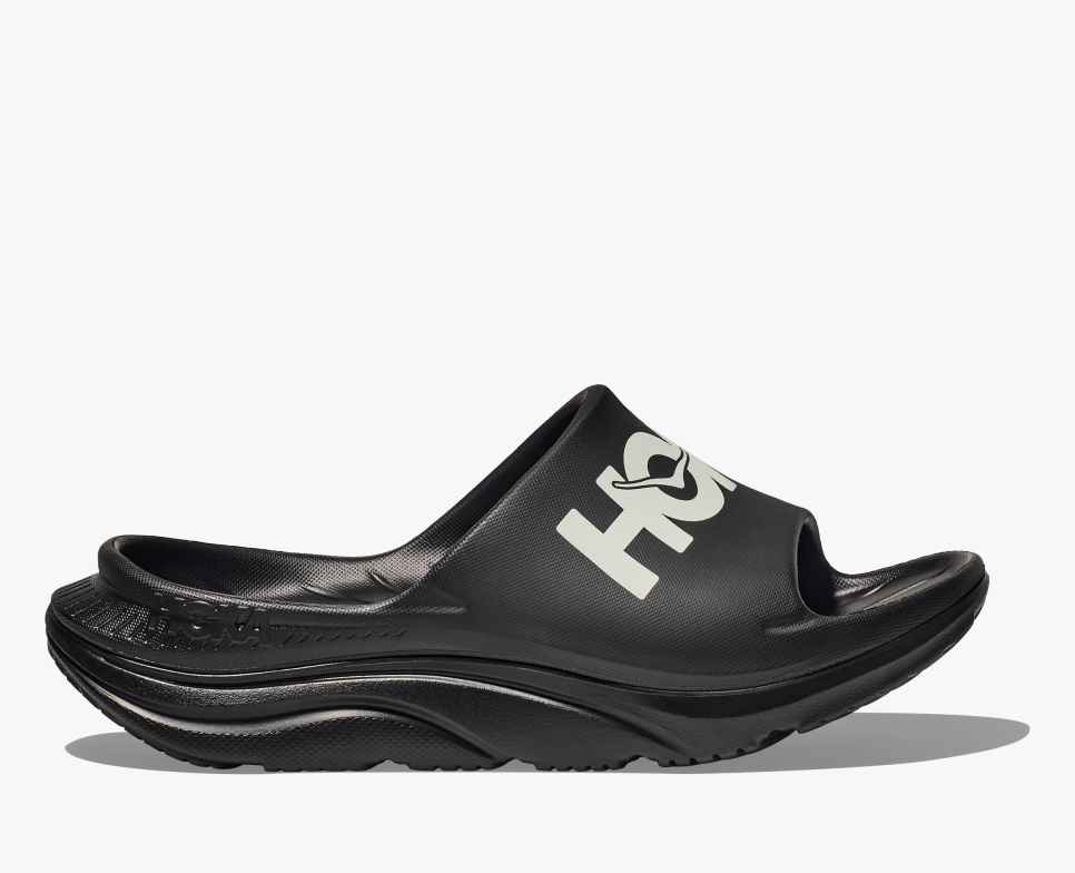 HOKA Ora Sport-Sandalen Schwarz/Weiß