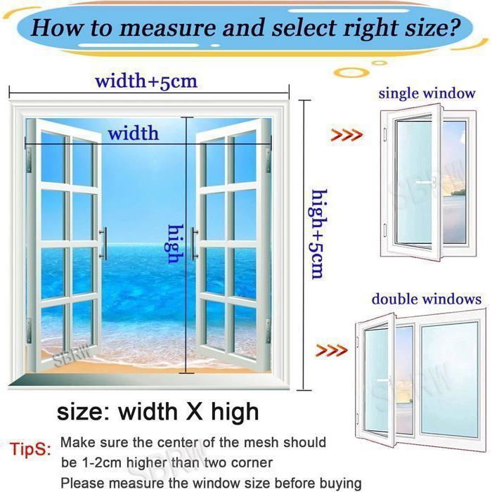 2 mosquiteras para ventana de 130x150cm, color gris, desmontables con tira adhesiva, de fácil instalación, diseñadas para ventanas.
