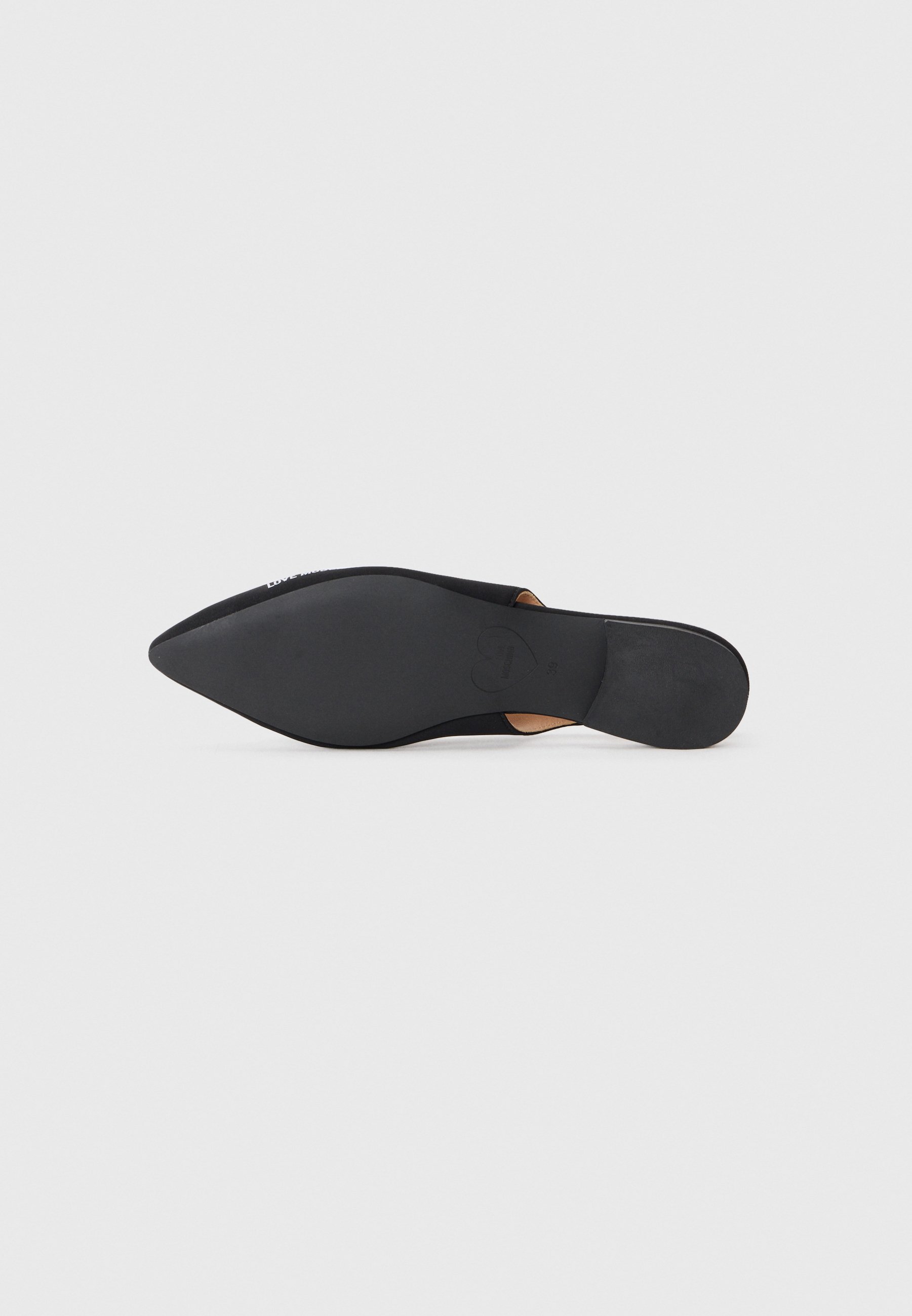 Love Moschino Slingback ballerina's - zwart