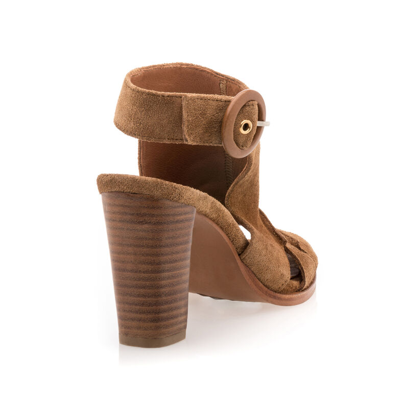 Brune sandaler / sko med åben tå til kvinder