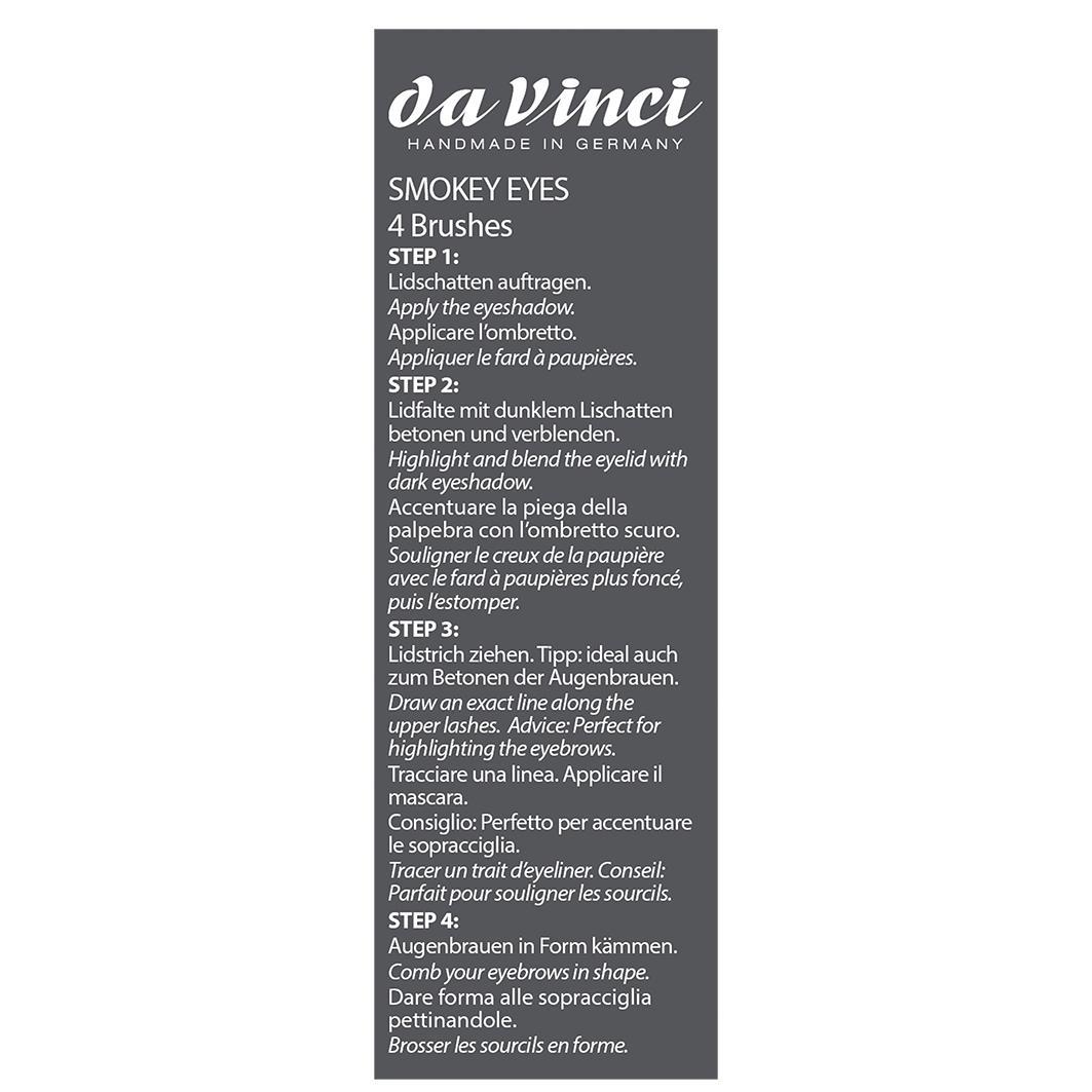 „Da Vinci“ dūminių akių šepetėlių rinkinys – 1 vnt.