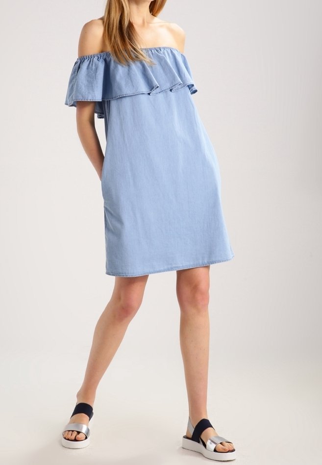 Robe en jean TOM TAILOR DENIM - bleu clair