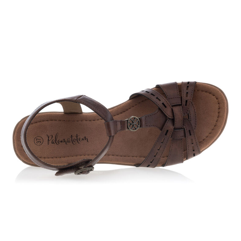 Sandali da donna marroni / Scarpe aperte in punta