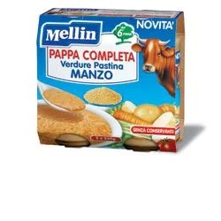 MELLIN Alimento complementario para bebés Mellin 2 x 250 g Carne de res