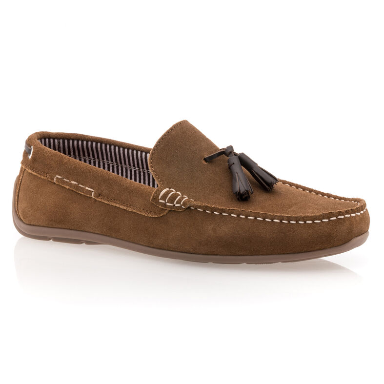 Brune loafers/bådsko til mænd