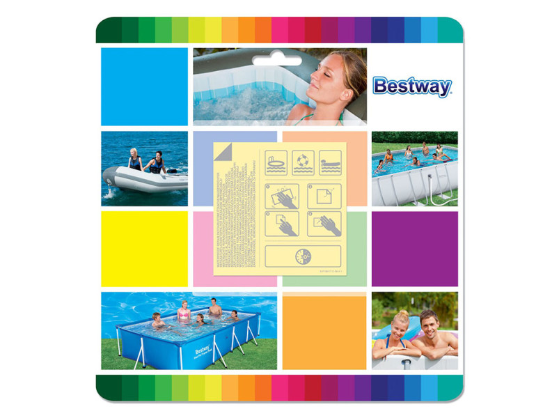 Zestaw naprawczy do użycia pod wodą 6,5 x 6,5 cm BESTWAY