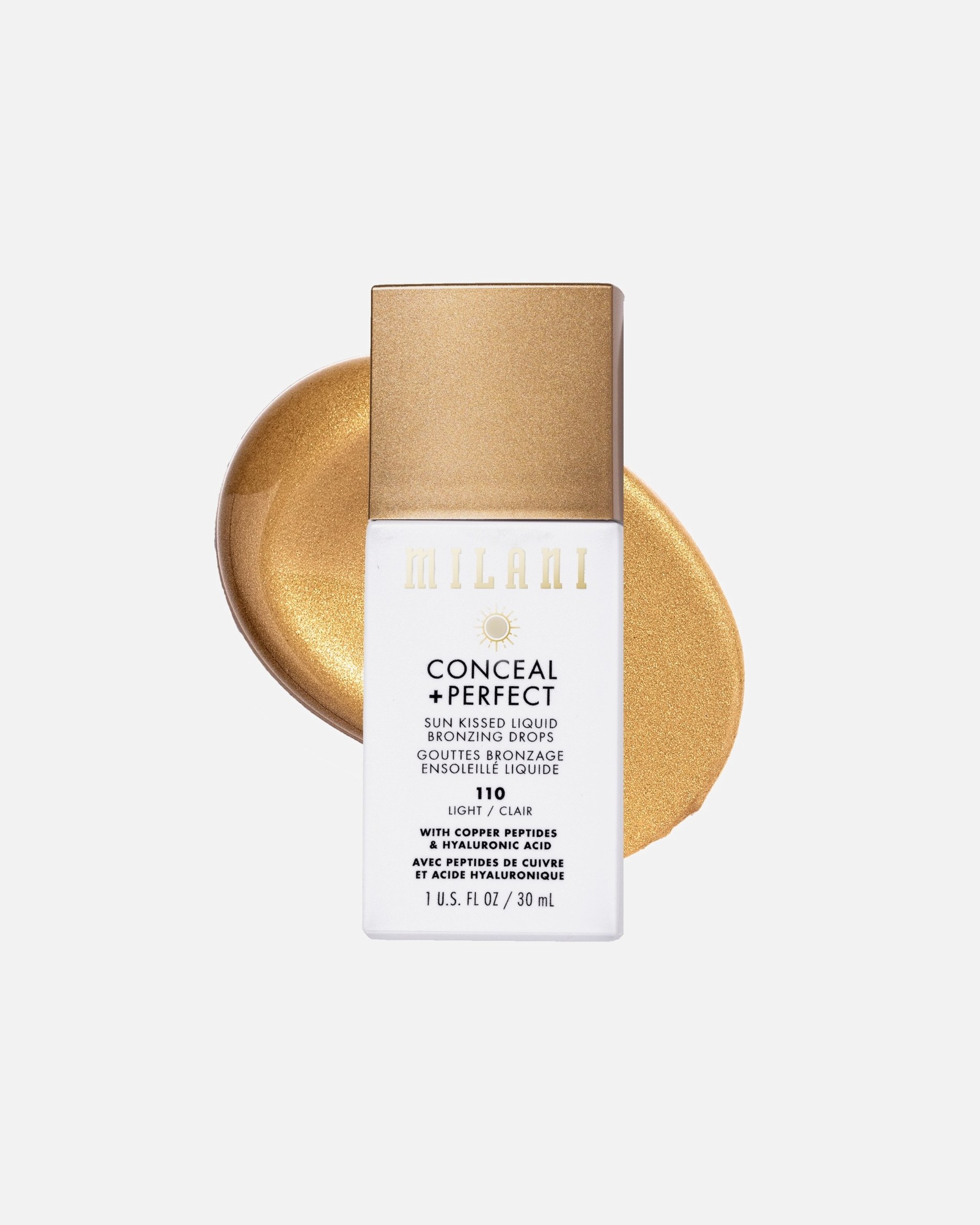 Milani Bronzer Conceal + Perfect Sun Kissed šķidrais bronzeris - 30 ml
