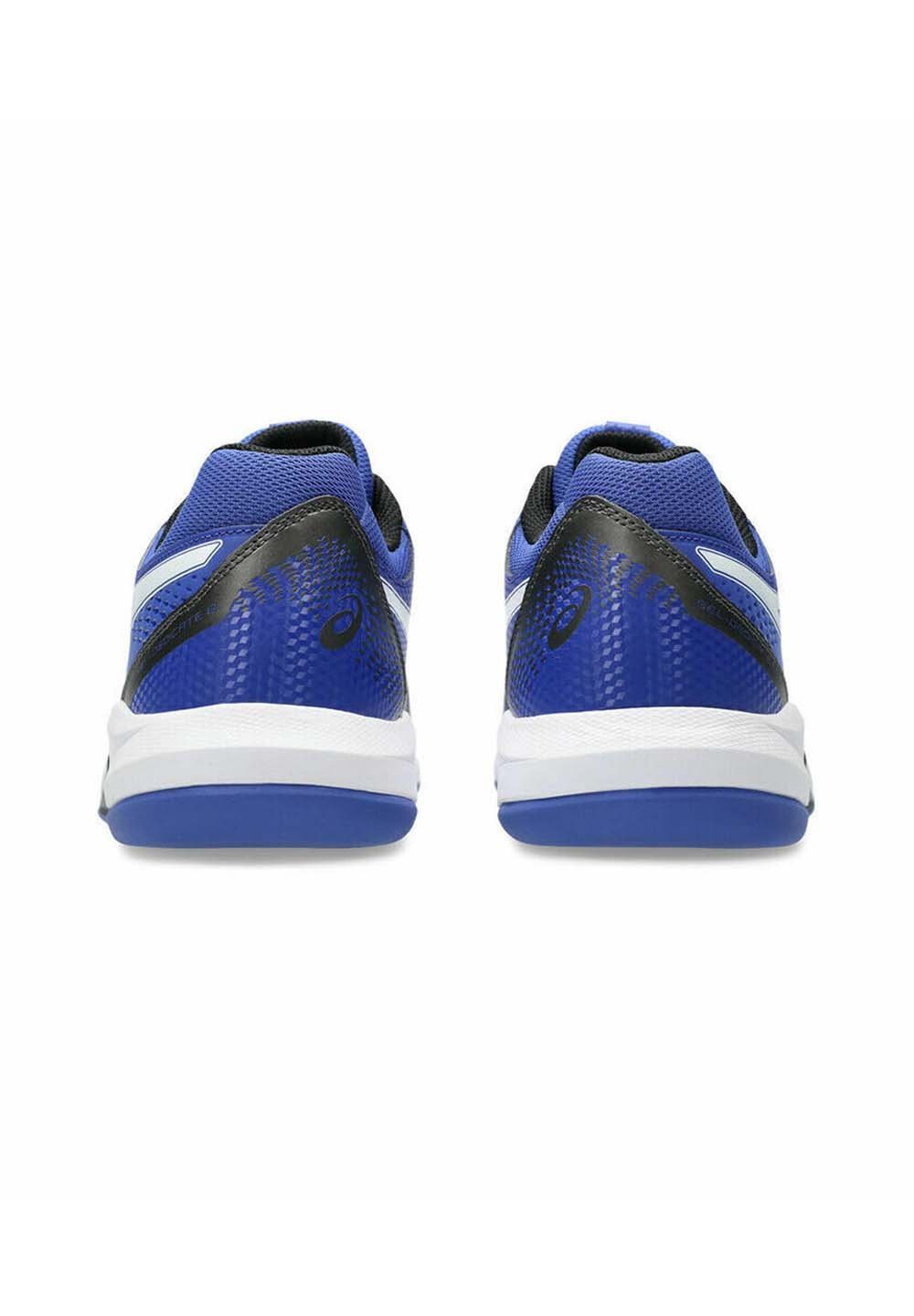 ASICS GEL-DEDICATE 8 INDOOR - vaipkattega väljaku tennisejalatsid - tumevalged