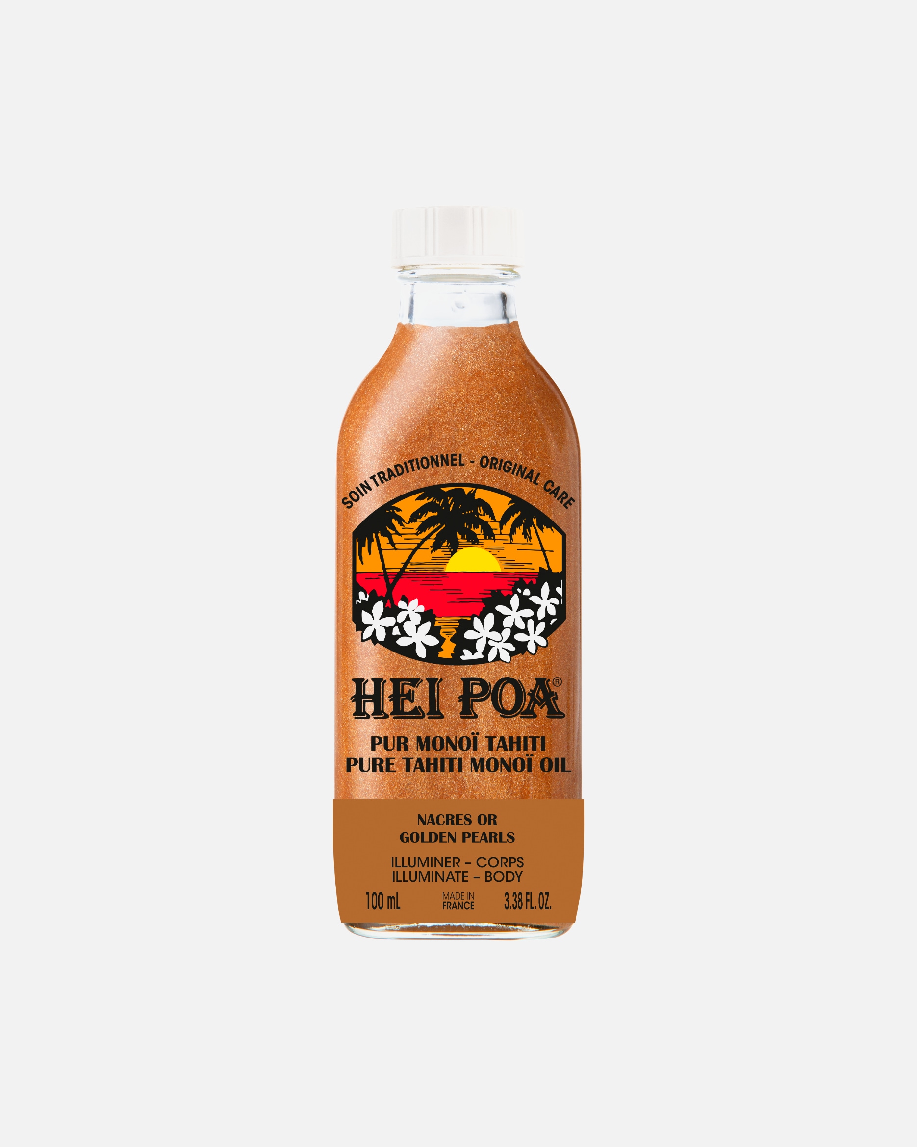 HEI POA Pur Monoï Tahiti aux Nacres Or
