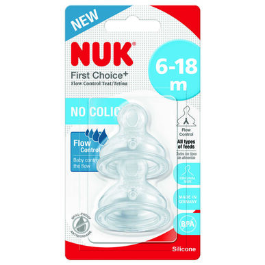 Nuk First Choice Control silikonitutti 2 kpl 2 kpl