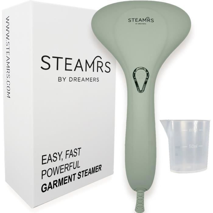 STEAMRS - Powerful Luxury Garment Steamer - Handheld Garment Steamer - Green
