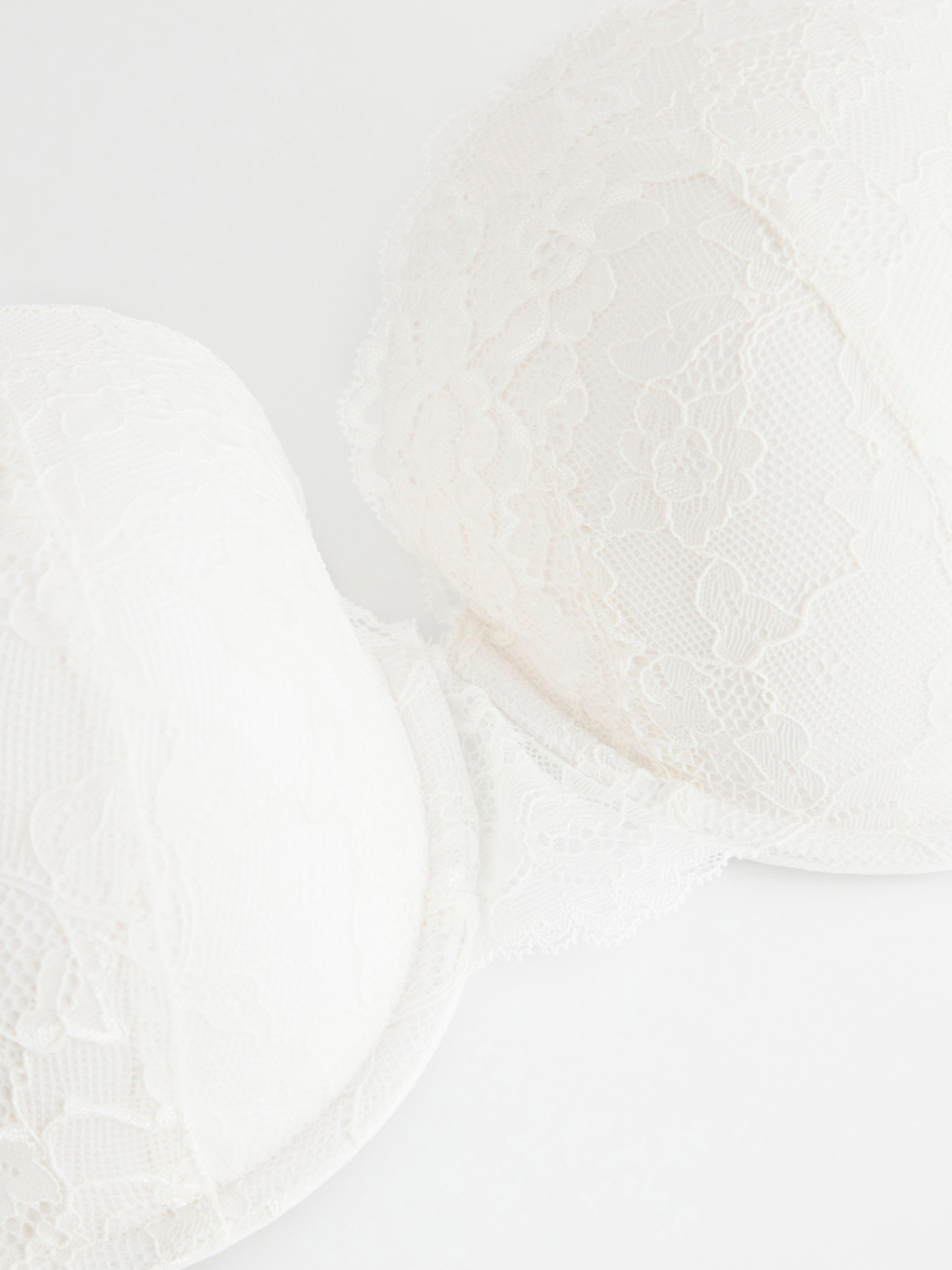 Akleja balconette bh med spets Blanco