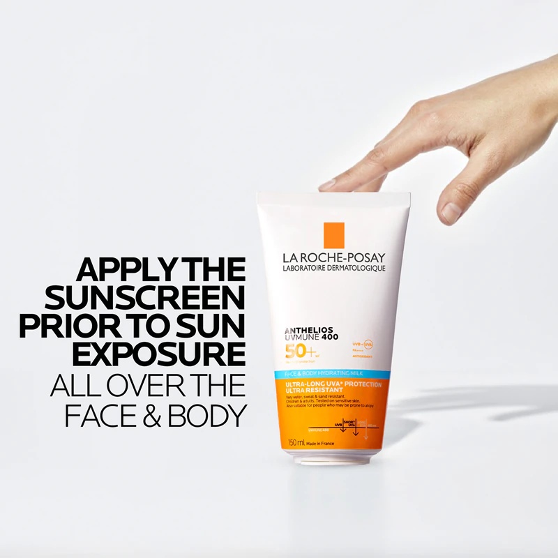 „La Roche-Posay Anthelios UVMUNE 400“ drėkinamasis ir apsauginis veido ir kūno balzamas su SPF 50+