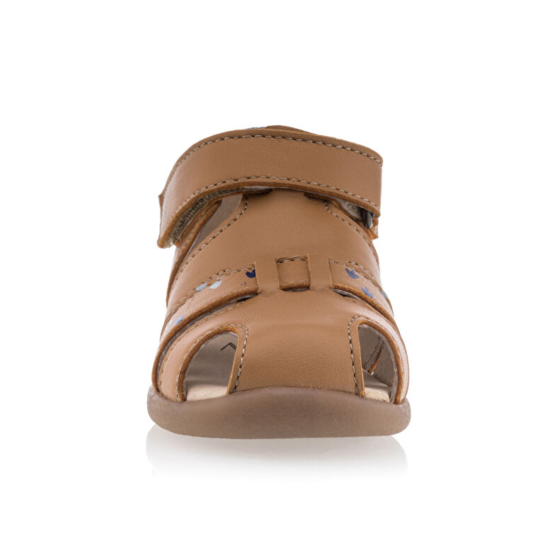 Brune sandaler/sko med åpen tå til babygutt