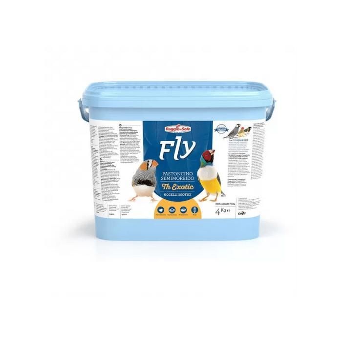 Alimento graso para pájaros exóticos a base de huevo Fly Th 4kg - Raggio Di Sole