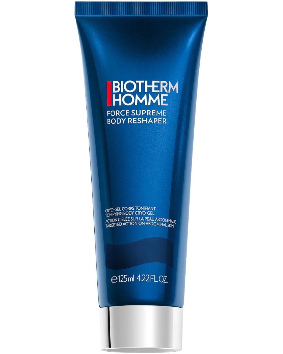 BIOTHERM Force Supreme Body Reshaper tonizējoša ķermeņa krio-gela ar biotehnoloģisko planktonu™, kofeīnu un kreatīnu 125 ml