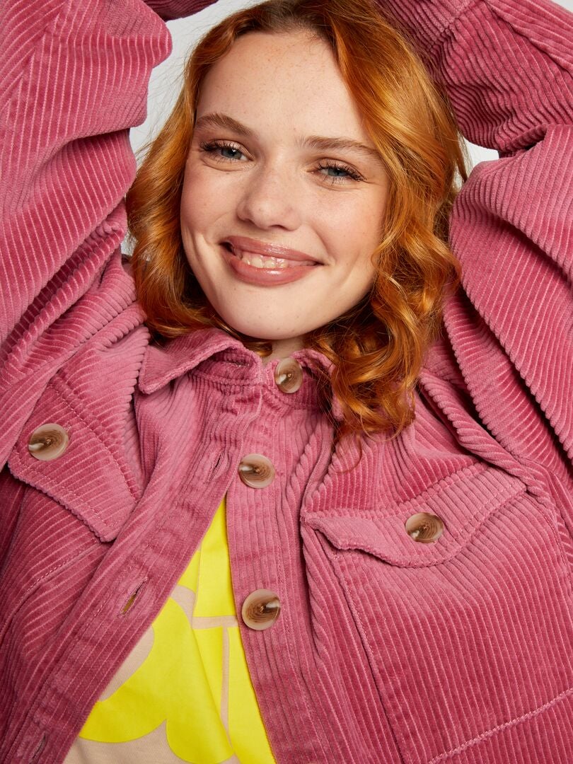 Sobrecamisa de terciopelo - ROSA