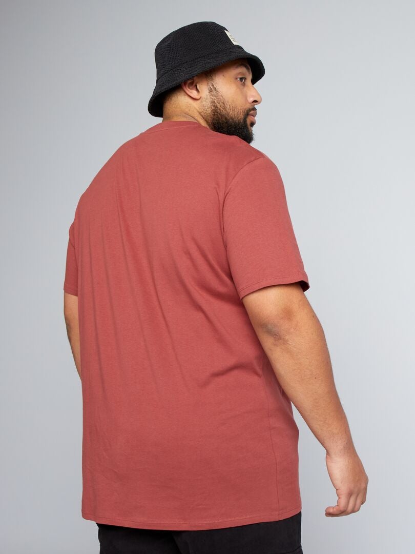 Camiseta 100% algodão - VERMELHA