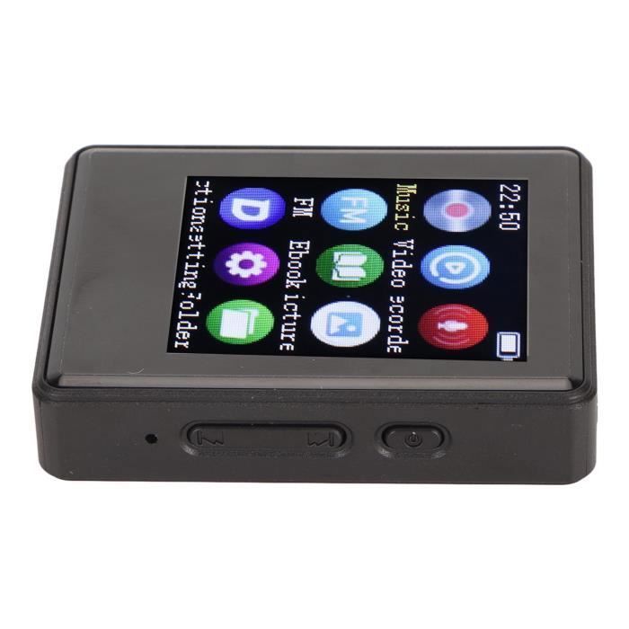 Reproductor MP3/MP4, Bluetooth 5.0, pantalla de 1,77 pulgadas, HiFi, radio FM, reproductor de vídeo, incluye tarjeta de memoria de 32 GB.
