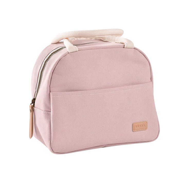 Borsa termica per il pranzo color rosa cipria
