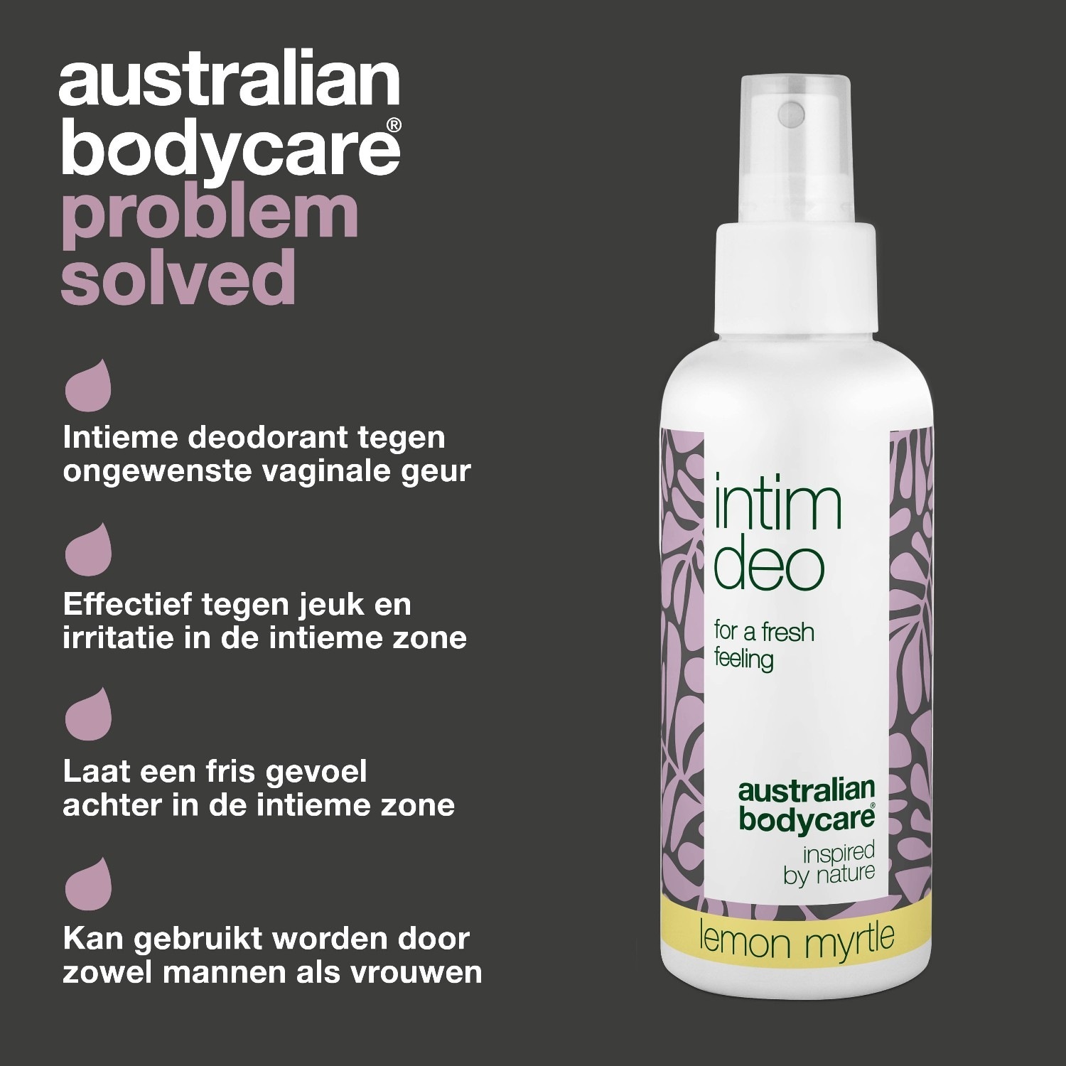 Intímny dezodorant Australian Bodycare Intimate Care s citrónom a myrtou - 100 ml