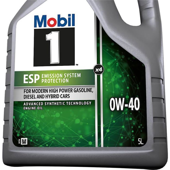 Huile Moteur Mobil 1 ESP X4 0W-40, 5L - Performance et Protection