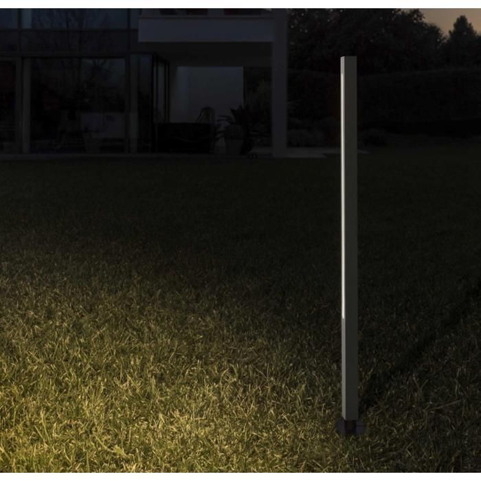 Lampadaire - IDEAL LUX - JEDI H120 - Noir - LED 19W - IP65 Extérieur