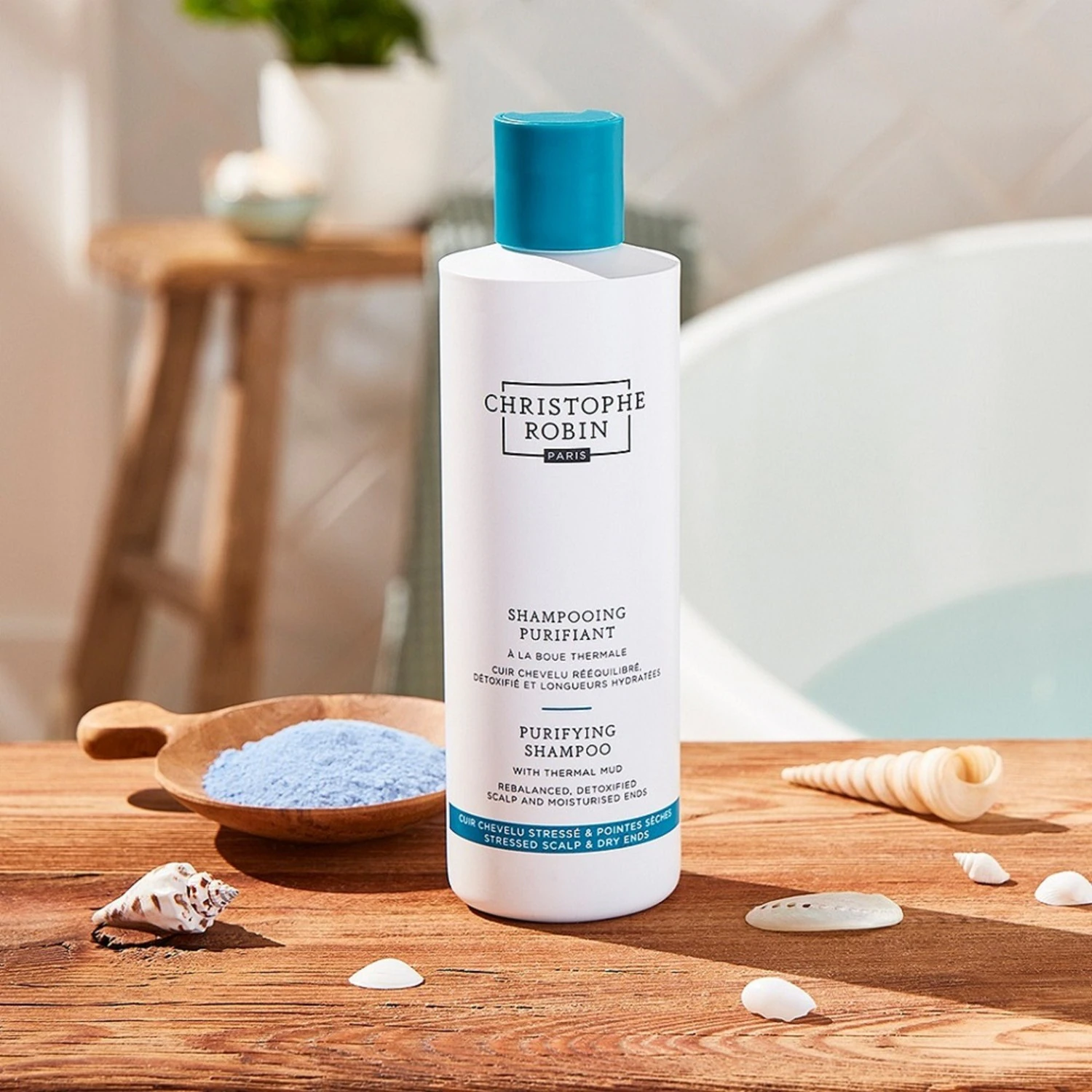 Christophe Robin Shampoing purifiant à la boue thermale