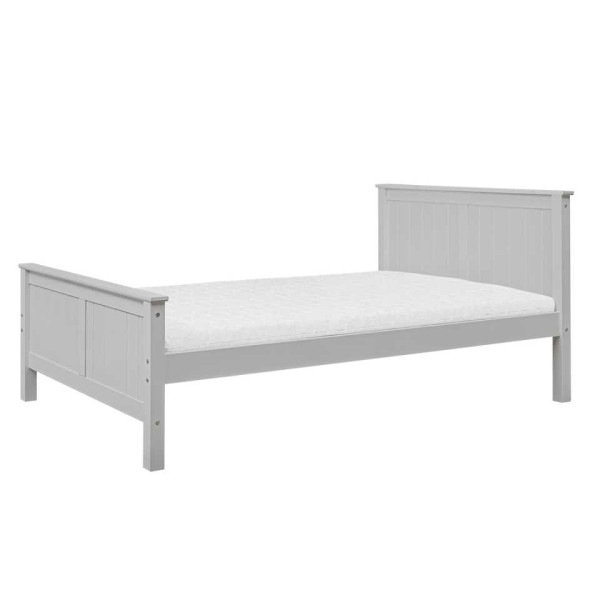 Łóżko podwójne z płyciną 120 cm Jasny szary
