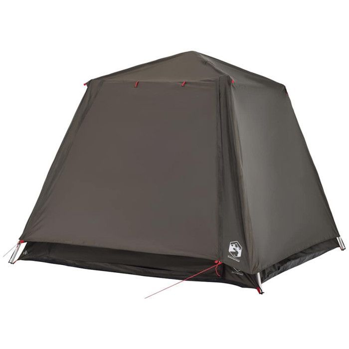 Tienda de campaña de pesca, camping, jardín o exterior vidaXL para 4 personas, color marrón, con sistema de liberación rápida. Modelo 4005330.