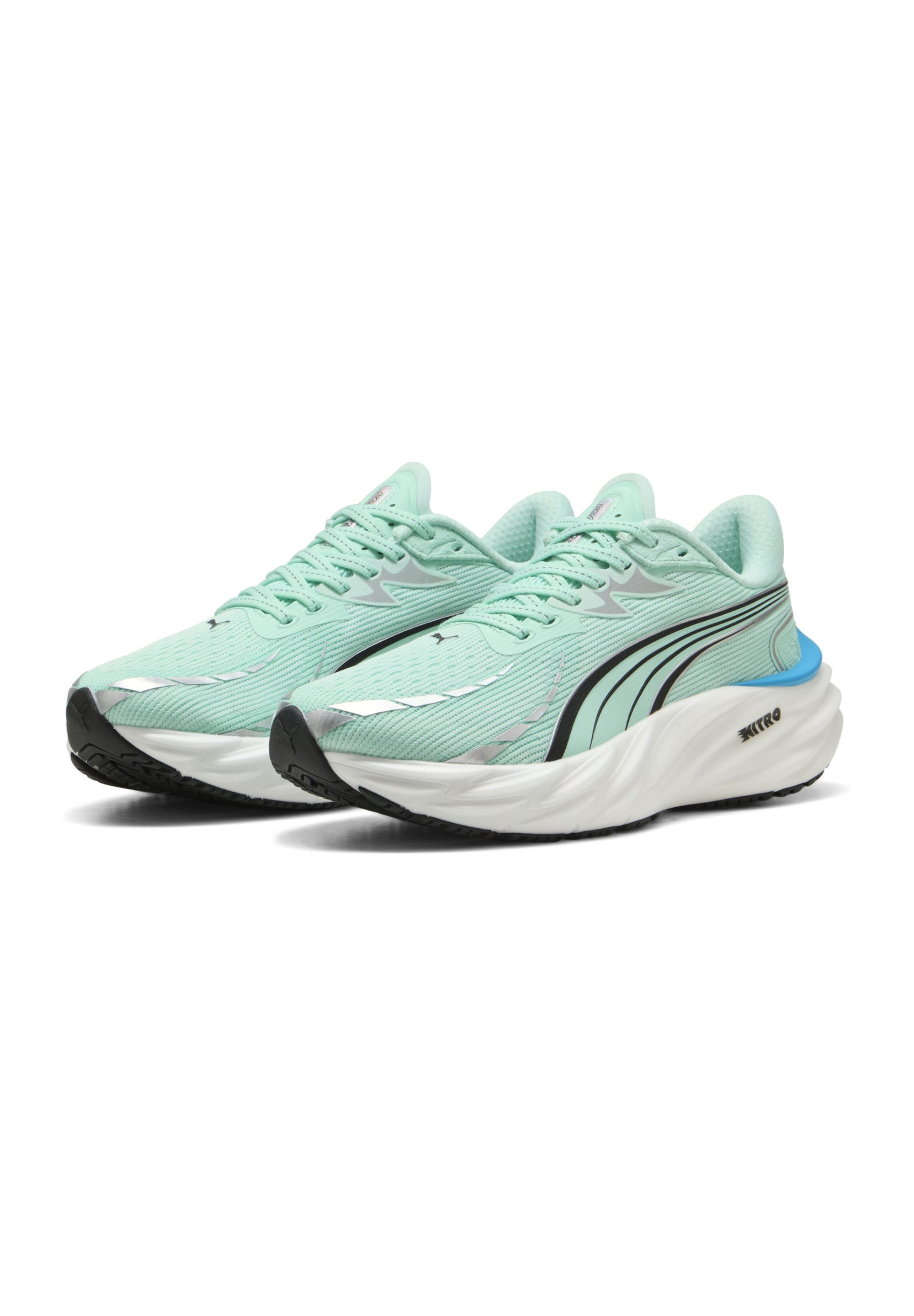 Puma VELOCITY NITRO - Buty do chodzenia - mint melt/speed blue